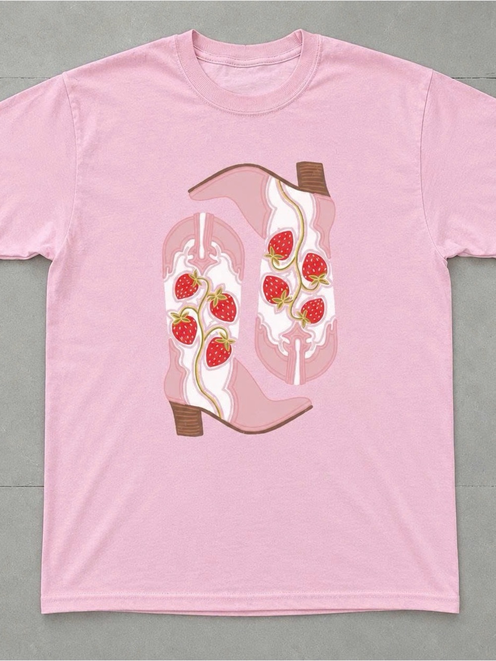Strawberry Cowboy Boots shirt